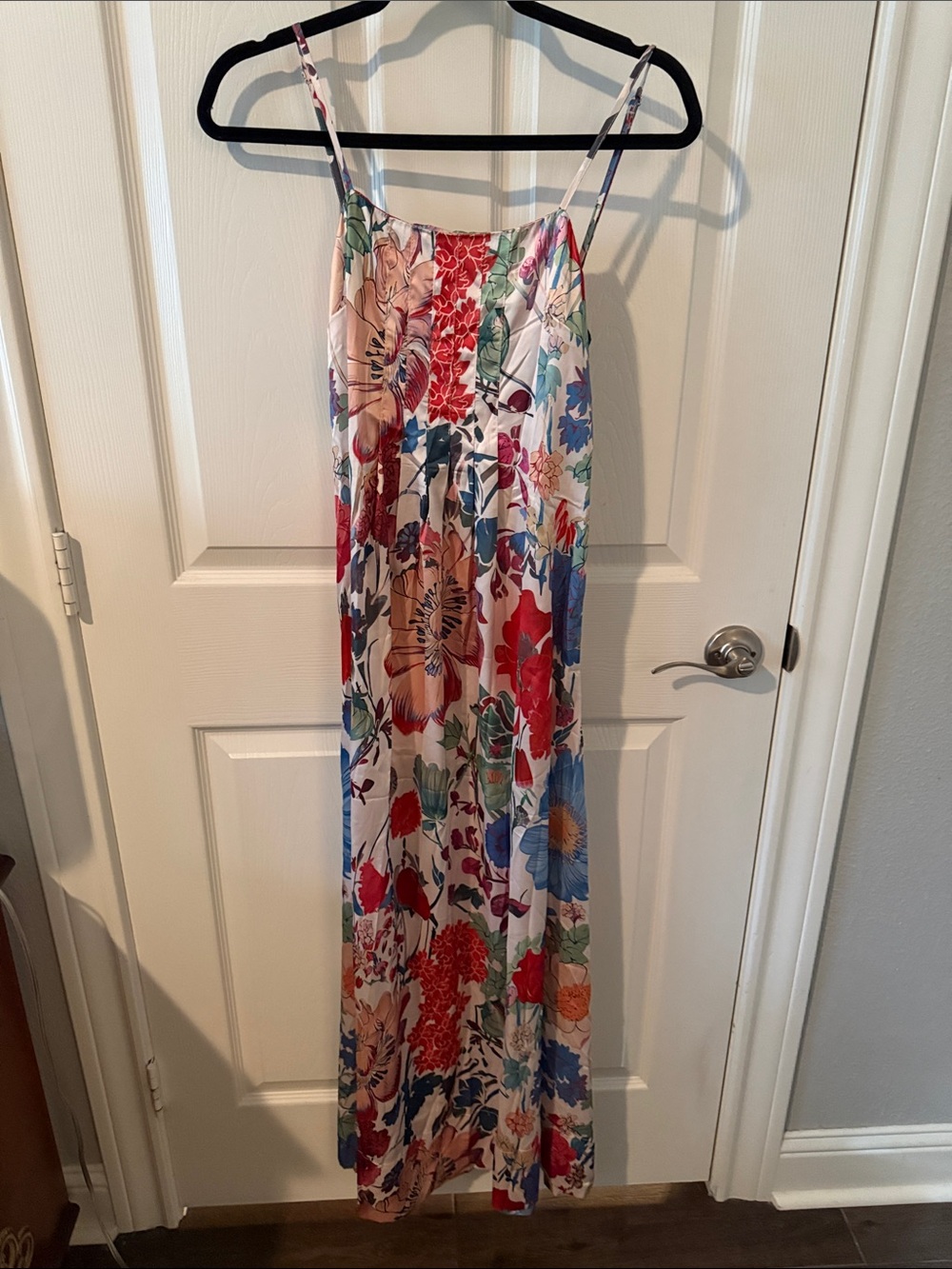 Floral Maxi Slip Dress - Multi Color